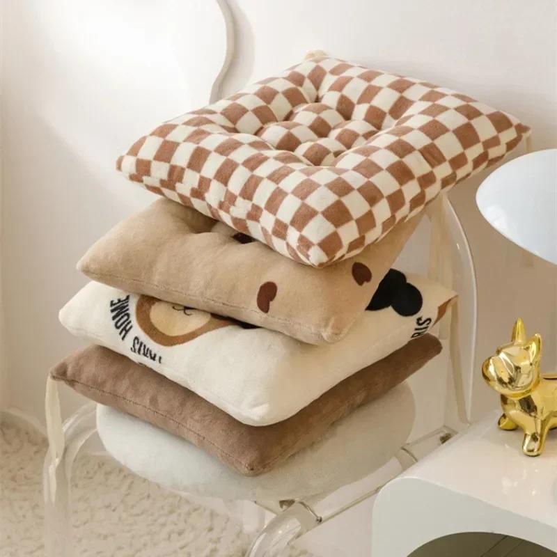 Plush square Cushion Soft Creative Pillow Chair Car Seat Cushions Decorative Tatami Sofa Back Cushion