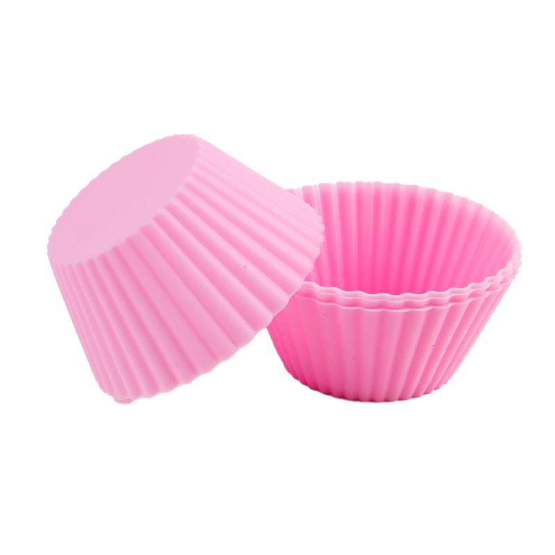 4Pcs Silicone Cake Cup Liner Baking Cup Mold Muffin Round Cakecup Cake Tool