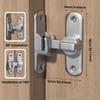90 Grad Fenster Schubladen Schrankschlösser Hakenriegel aus Edelstahl Scheunentorriegel Riegel Haken Schiebetor Schnallen Beschläge