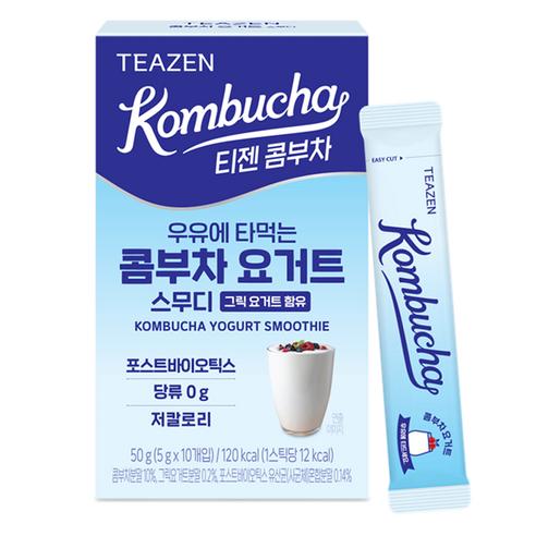 TEAZEN Kombucha Yoghurt Smoothie Melk Mix 5g x 10 Zakjes 1ea