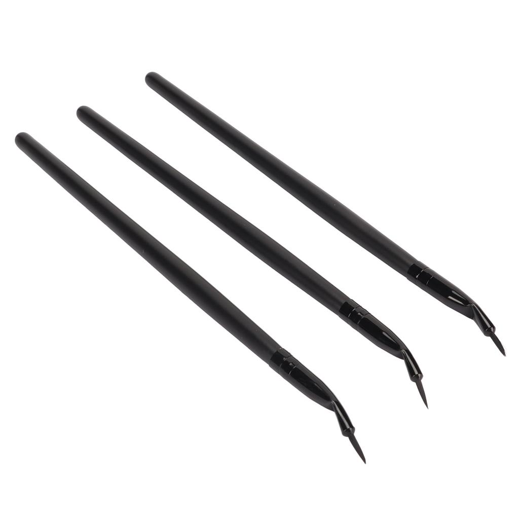 3 stücke Eye Define Bent Eyeliner Pinsel Professionelle Make-Up Ultra Feine Abgewinkelt Gel Eyeliner Pinsel