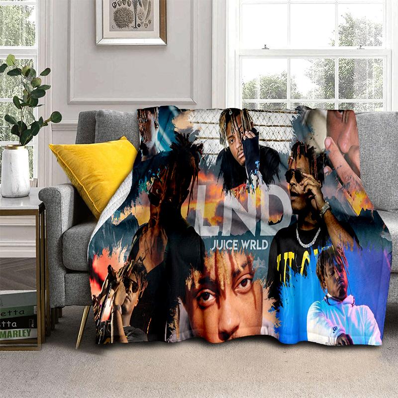 3D Print Juice WRLD 999 Legend Rapper Album Blanket,Soft Throw Blanket for Home Bedroom Bed Sofa Travel Picnic Cover Kid Gift