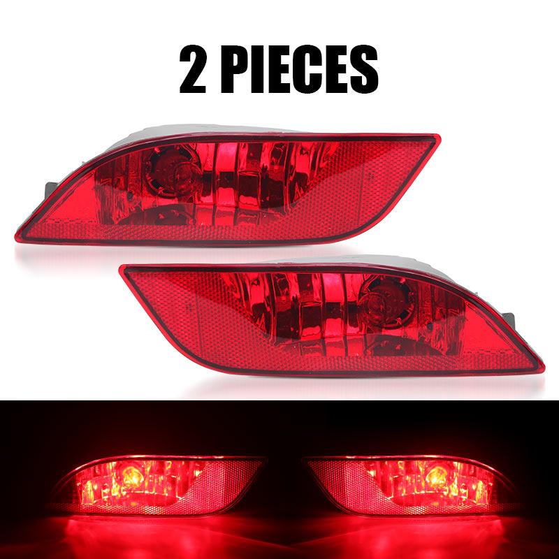 Rear Bumper Reflector Tail Light Fog Lamp W/Bulb for Jeep Compass 2017 2018 2019 2020 2021 2022 Left Right 55112674AA 55112675AA