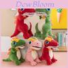 Dinosaur Plush Toy With Multicolor Flames For Kids Play And Comfort