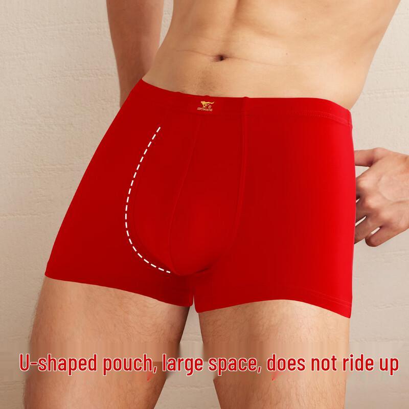 Sevenwolves Men's Red Boxer Briefs - 4 Pack