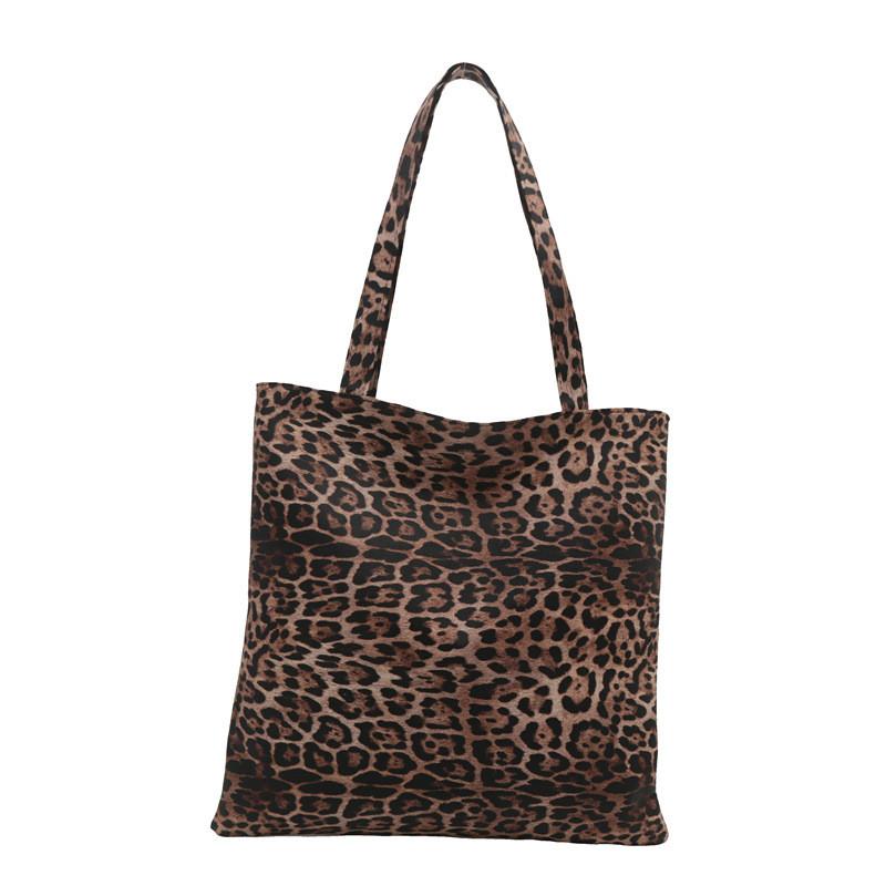 

Trendy Fashionable Leopard Print Tote Bag For Women With Spacious Design For Daily Use коричневий