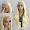 AIMEYA Blonde Wig 18-26Inch Synthetic Lace Frontal Wigs for Daily Use 13x4 Lace Front Cosplay Wigs 613 Long Silky Straight