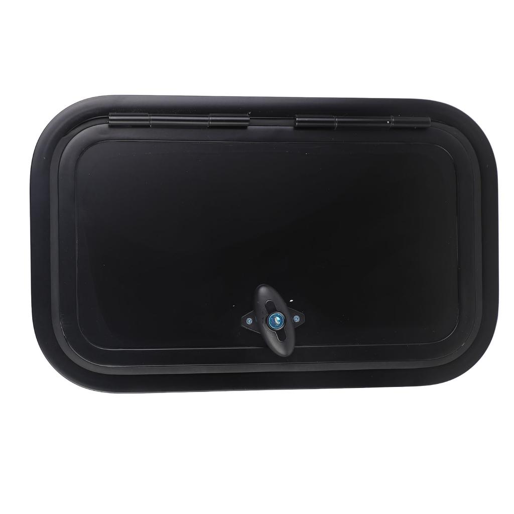 RV Baggage Door Black Heavy Duty Square Rounded Corners RV Baggage Door With Flat Lock and Keys