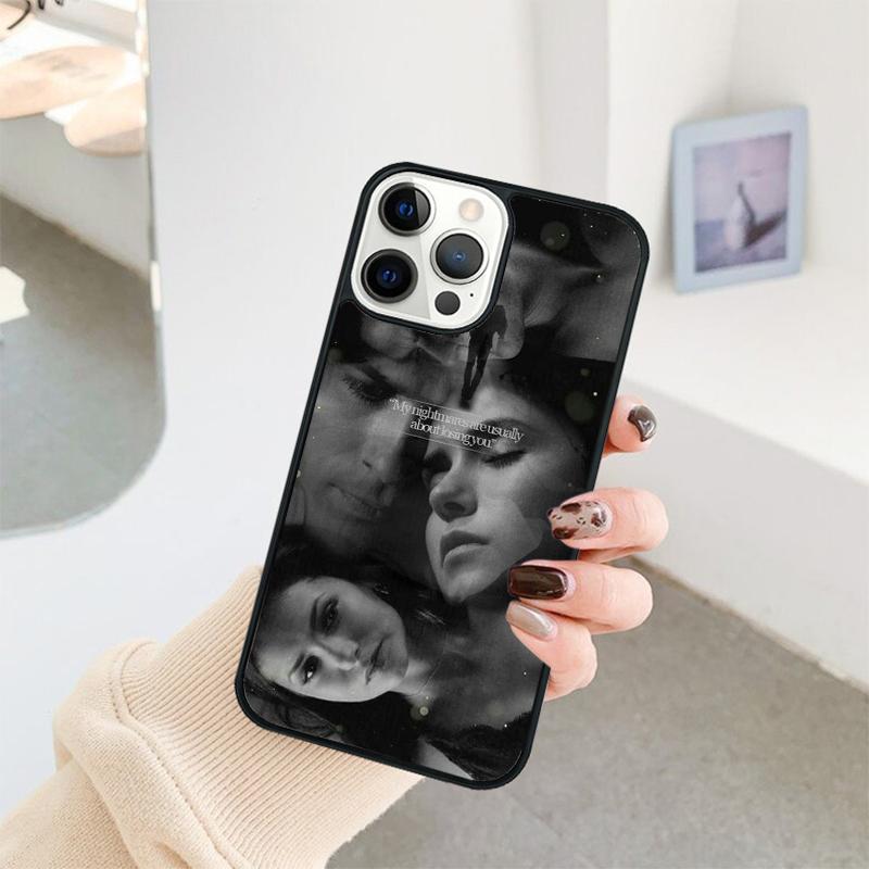 Elena Damon The Vampire Diaries Handyhülle Für iPhone 17 Air 16 15 14 11 12 13 Pro MAX Plus Hülle Cover Schale