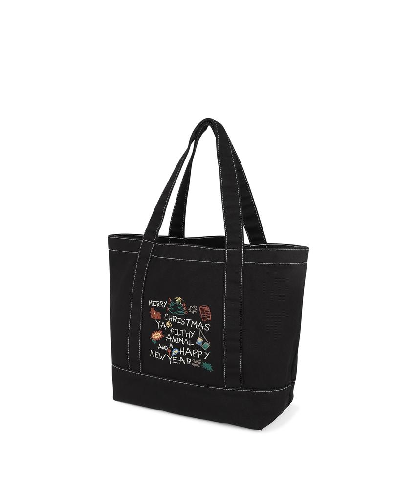 Sunlovetour [Home Aloone] Doodle Tote Black