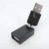 Rugalmas csavarási szög, 360 fokban forgatható USB A 2.0 dugasz-aljzat Adapter csatlakozó Átalakító kábelhosszabbításhoz
