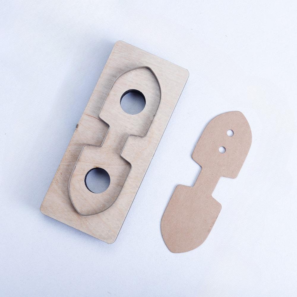 

форма для брелока-подвески-ножа, форма для вырубки кожи, с самосшиванием, стальной материал острый и прочный