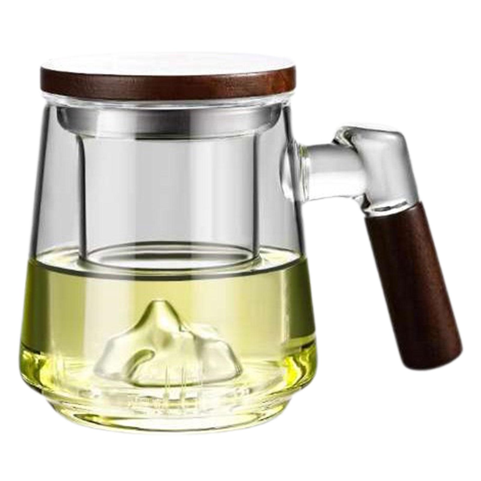 

Утолщенная стеклянная чашка для чая с деревянной ручкой, офисный чайник, набор для высокотемпературного чая, китайский чайный набор в стиле кунг-фу, кофейная кружка, фильтр для чая