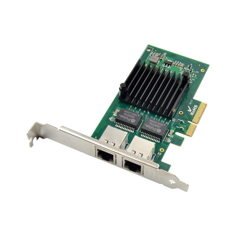 2 porty PCIe 4 pro čip I350-T2 10/100/1000 Mbps LAN karta port serveru gigabitová karta PCIe thernet