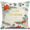 Home Decor Merry Christmas Decorative Pillow Covers Set Pattern Cushion Cover Suitable for Sofa Bedroom Car Pillow Cover