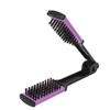 Double Brush Comb Soft Bristles Prevent Static Clamp Hair Brush Straightener with Ergonomic Handle for Hairdressing