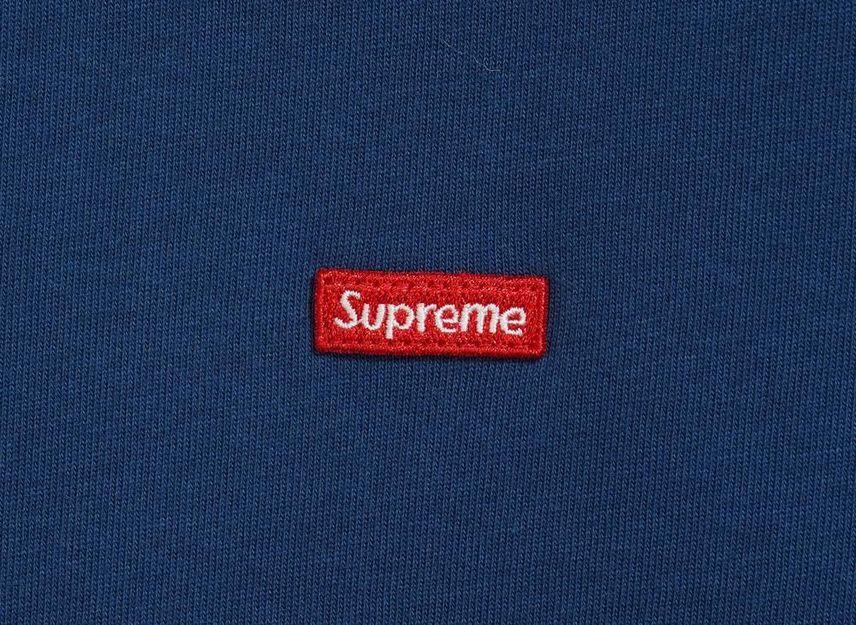 Supreme Small Box L/S Tee Navy (25SS)
