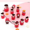 12Pcs/Set Rice Vegetable Fruit Cutter Mold Flowers Cartoon Stainless Steel Cake Cookie Biscuit Cutting Shape Tools