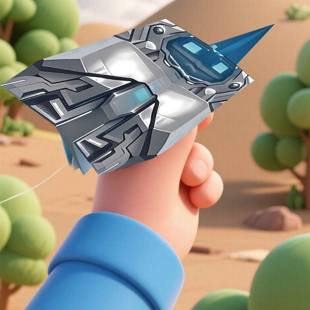 Papier Handgefertigtes Flugzeug Origami Kunst Lernen Vielseitiges Papierflugzeug Spielzeug Jungen Baby Mädchen