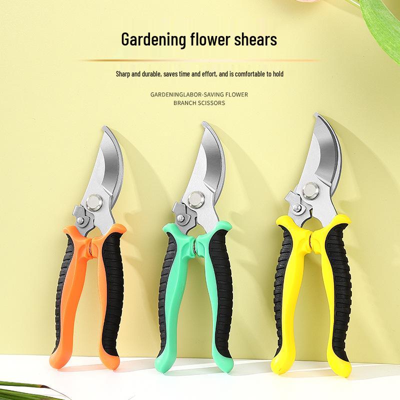 Multifunctional Stainless Steel Pruning Shears for Gardening, Grafting, and Flower Branches