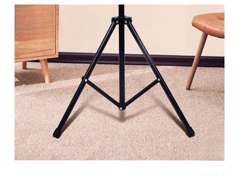 Portable Projector Tripod Stand with Pan-Tilt Tray for Home and Bedside Use