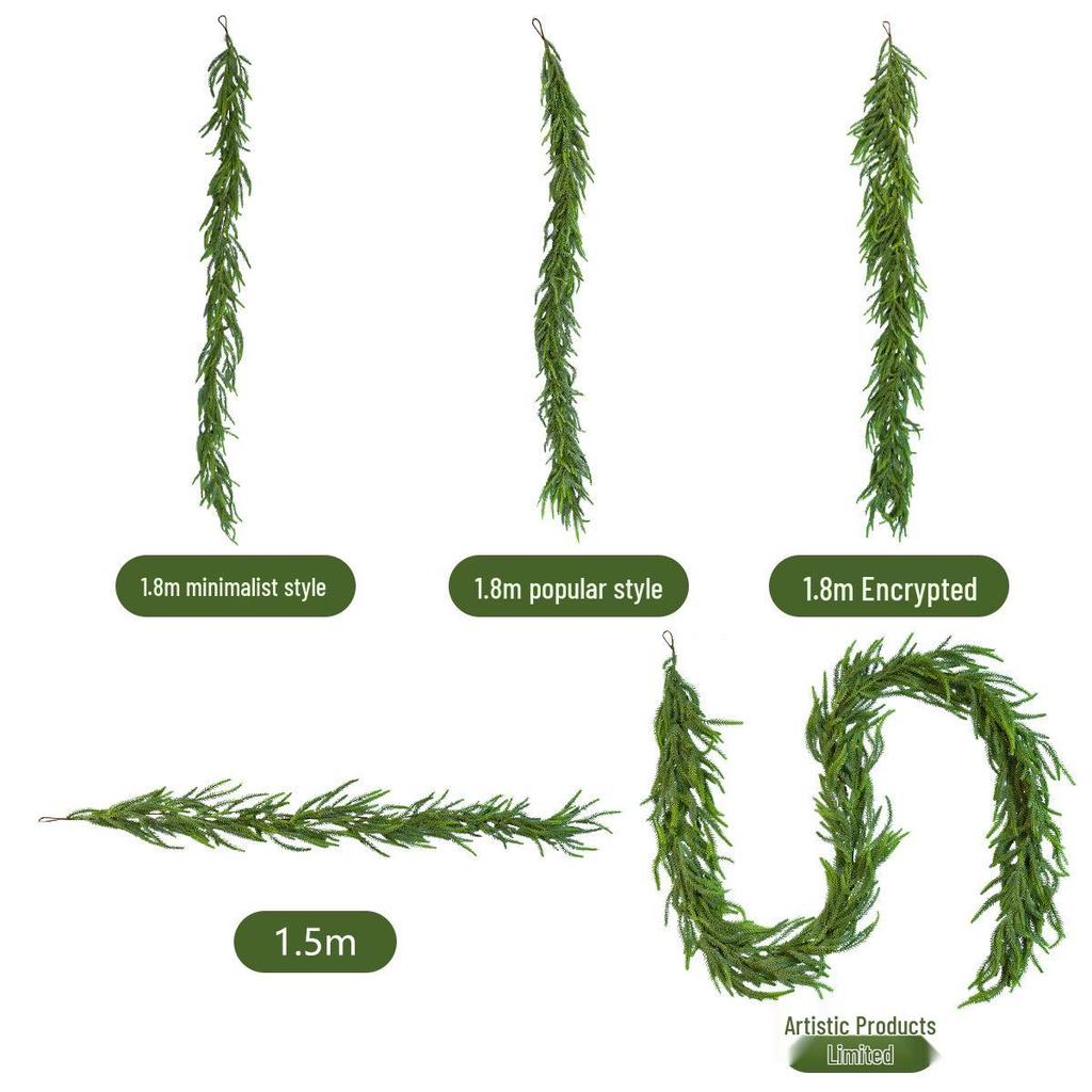 1.5m Realistic Norfolk Pine & Cypress Vine Christmas Decoration