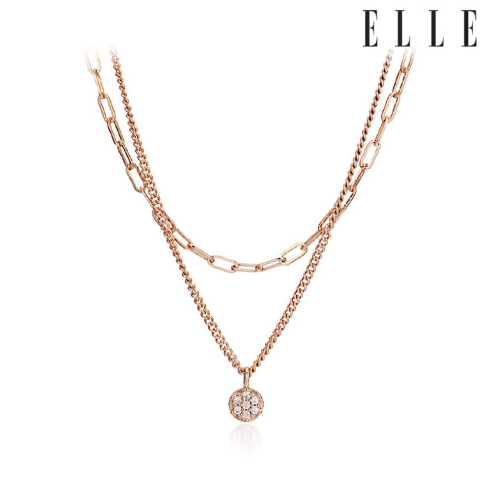 

Chain Layered Bling Necklace Elbrnn143