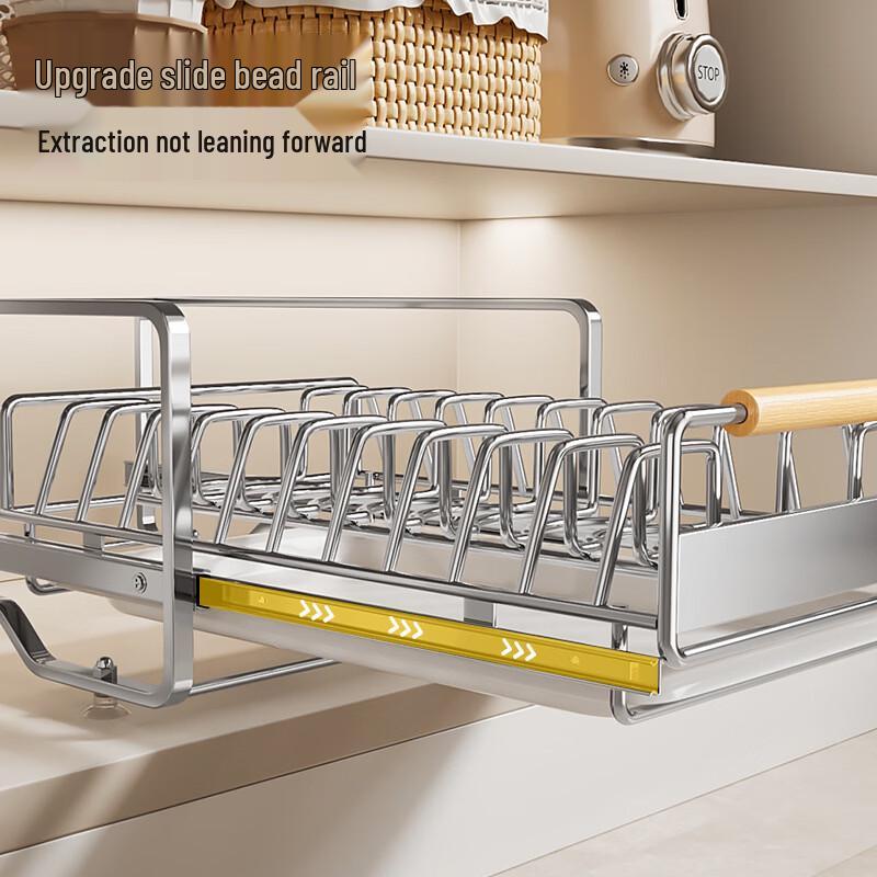 Lantuan stapelbarer Geschirr- und Schüsselständer zum Abtropfen für unter den Schrank