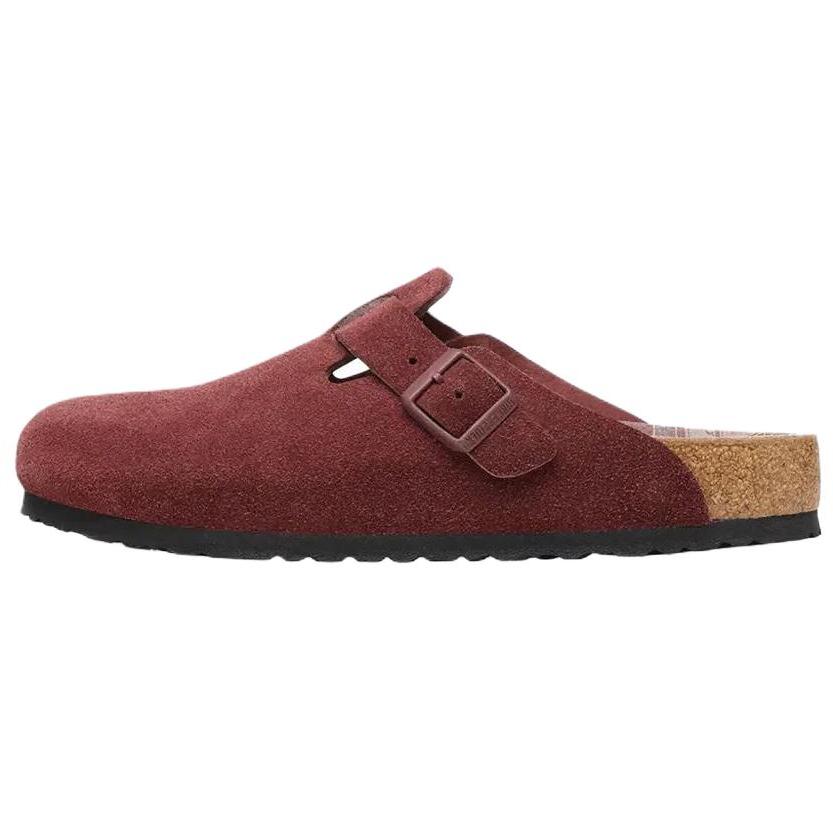 Birkenstock Boston Abrasion Resistant Closed Toe Slippers Men's Red Brown 1030648