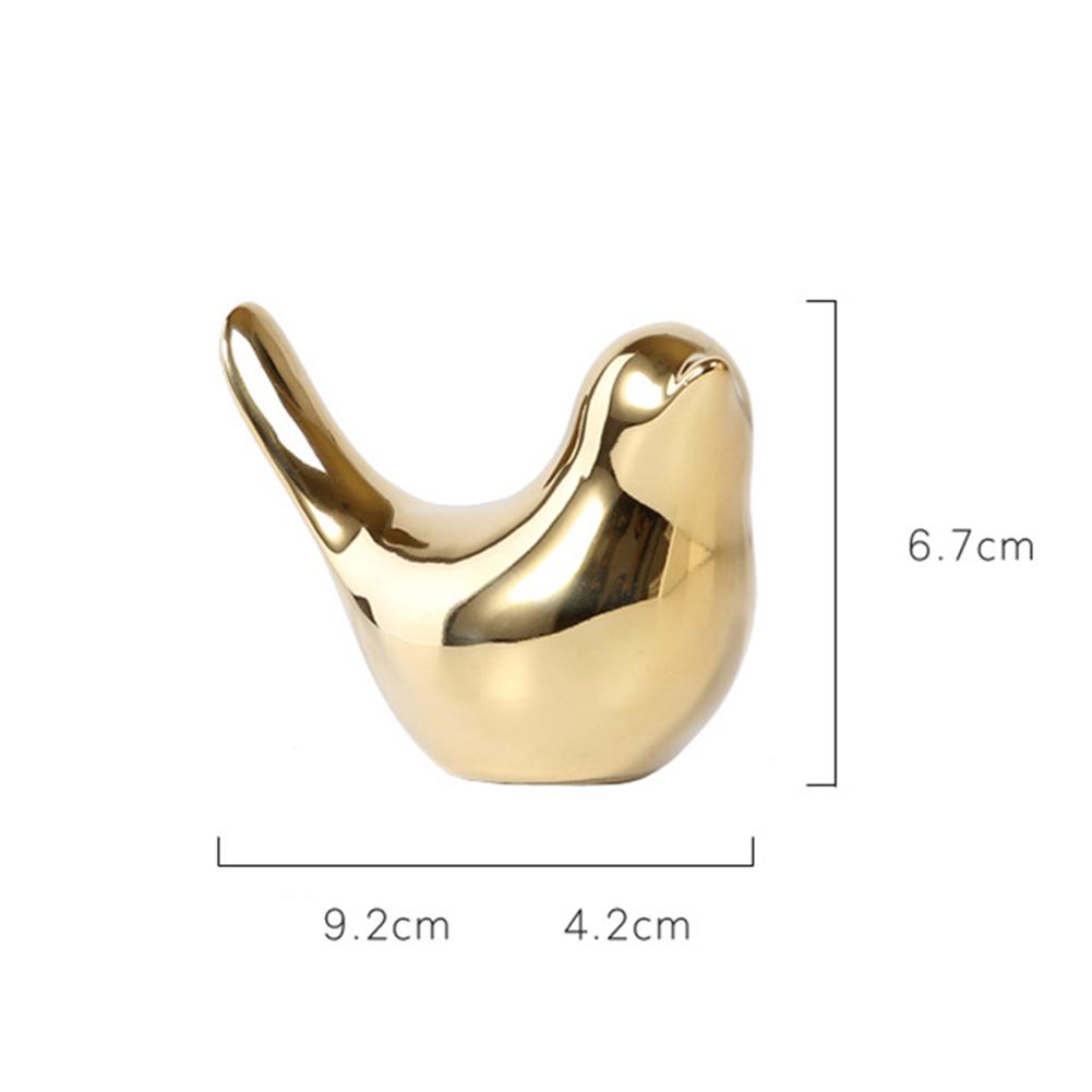 Realistyczna ceramiczna ozdoba ptaka w stylu minimalistycznym statua ptaka figurki kolekcjonerskie do wystroju biura domowego