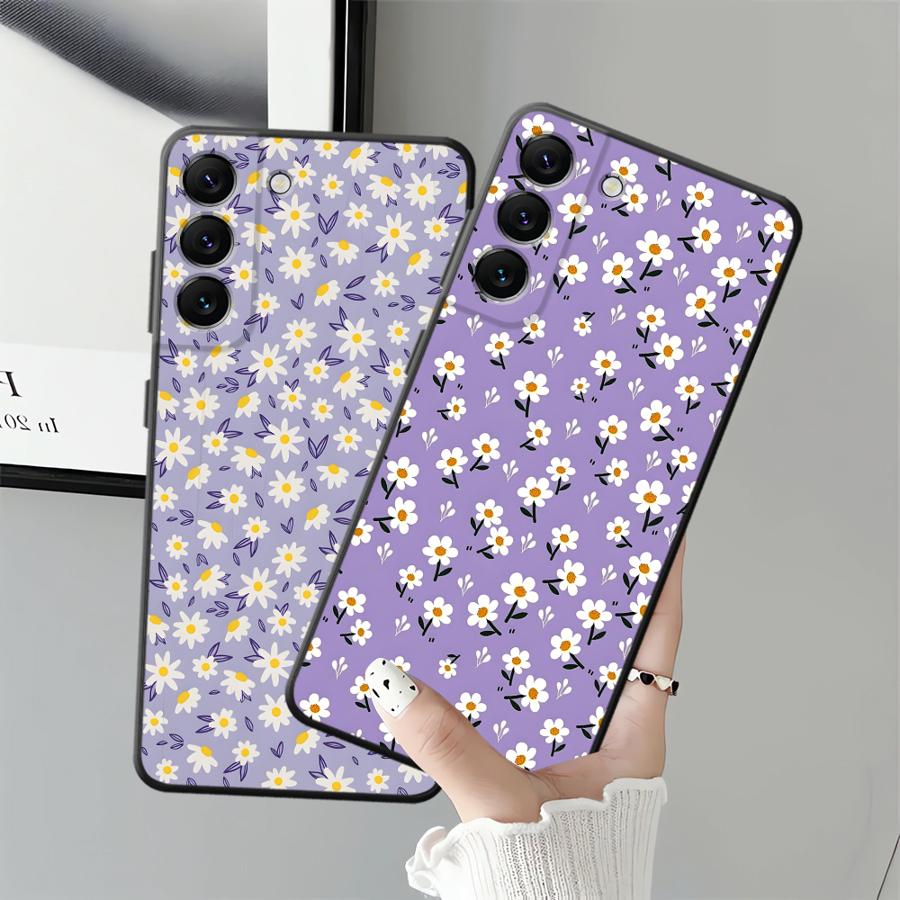 Simple Chrysanthemum Phone Cover Case for Samsung Galaxy A52 A36 A23 A05 A25 A16 A06 A55 A37 A57 A15 A73 A51 A53 A17 A13 A50 A70