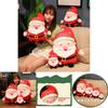 Cute Christmas Santa Claus Deer Plush Toy Doll For Kids