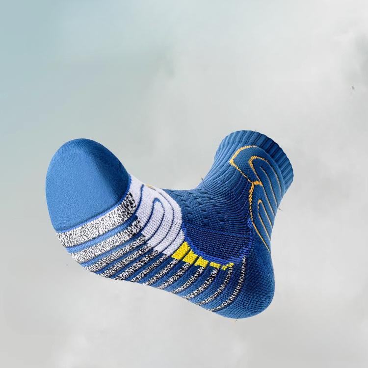 Socks, Men's, Towel Bottom, Mid Length Socks, Professional Sports Socks, Teenagers, Basketball Running, Sweat Absorbing and Anti Slip
