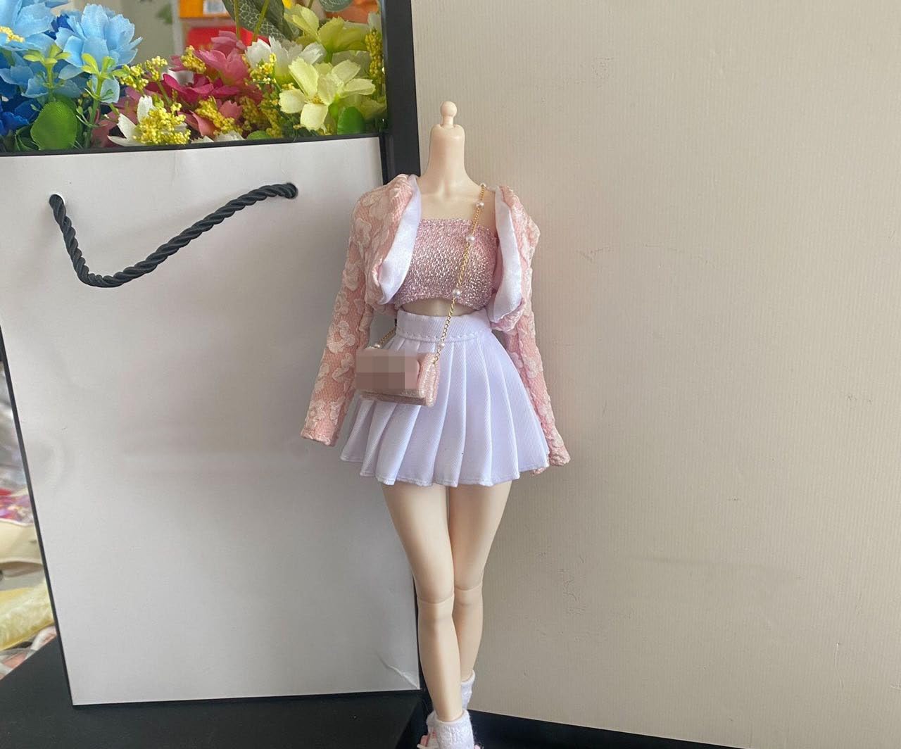 

scale 30cm ob27 secretary work office everyday uniform not 1/6 uniform, uniform, uniform, (body, head, shoes, etc. included) рожевий