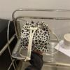 Fashion Leopard Print Retro Versatile Bucket Bag Female Personality Leisure Temperament Foreign Style Shopping Texture Design Messenger Bag