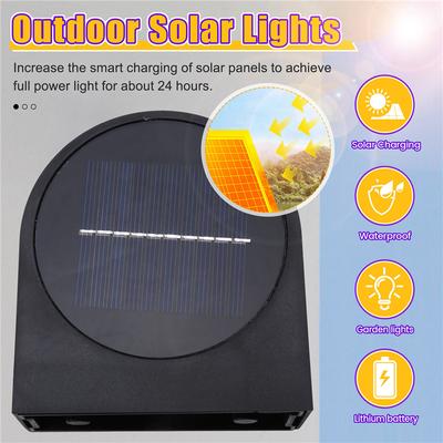 A23I-Solar Waterproof Wall Lights Street Porch Garden Lights Porch Garden Lights Corridor Landscaping Decorative Lights Roundnes