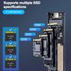 M2 SSD Case M.2 NVMe SATA SSD Enclosure M.2 To USB Type C SSD Adapter 10Gbps USB 3.1 External Case Supports M and B and B&M Keys