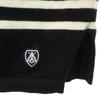 ORCIVAL wool Border Pattern Long sleeve sweater 5 Black series knit Men's Used