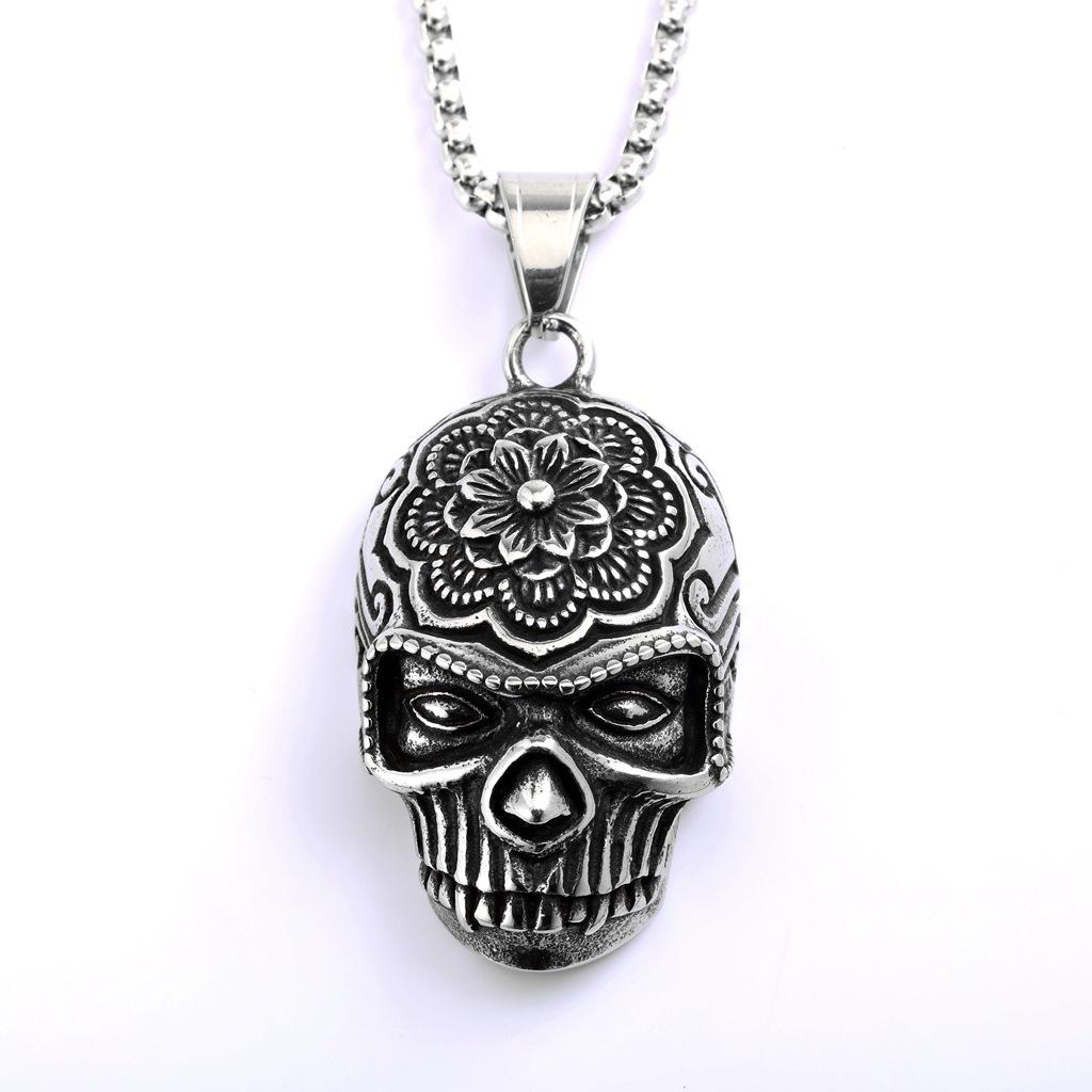 European Retro Devil Mask Pendant Necklace - Unisex Punk Stainless Steel
