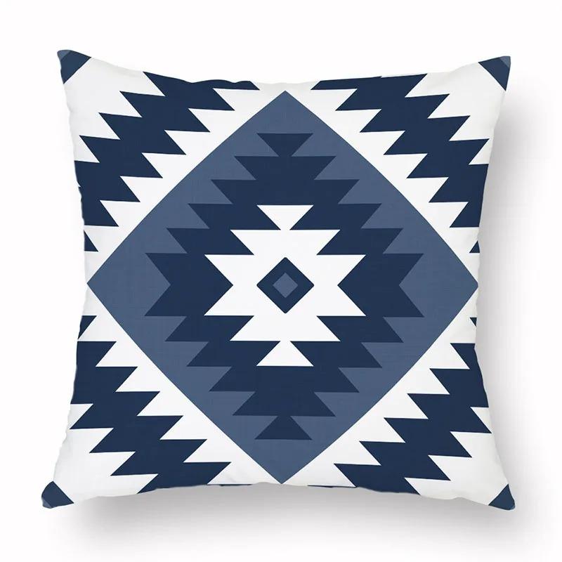 Office Living Room Home Pillowcase Geometric Exotic Ethnic Style Pattern Pillowcase Car Ornaments