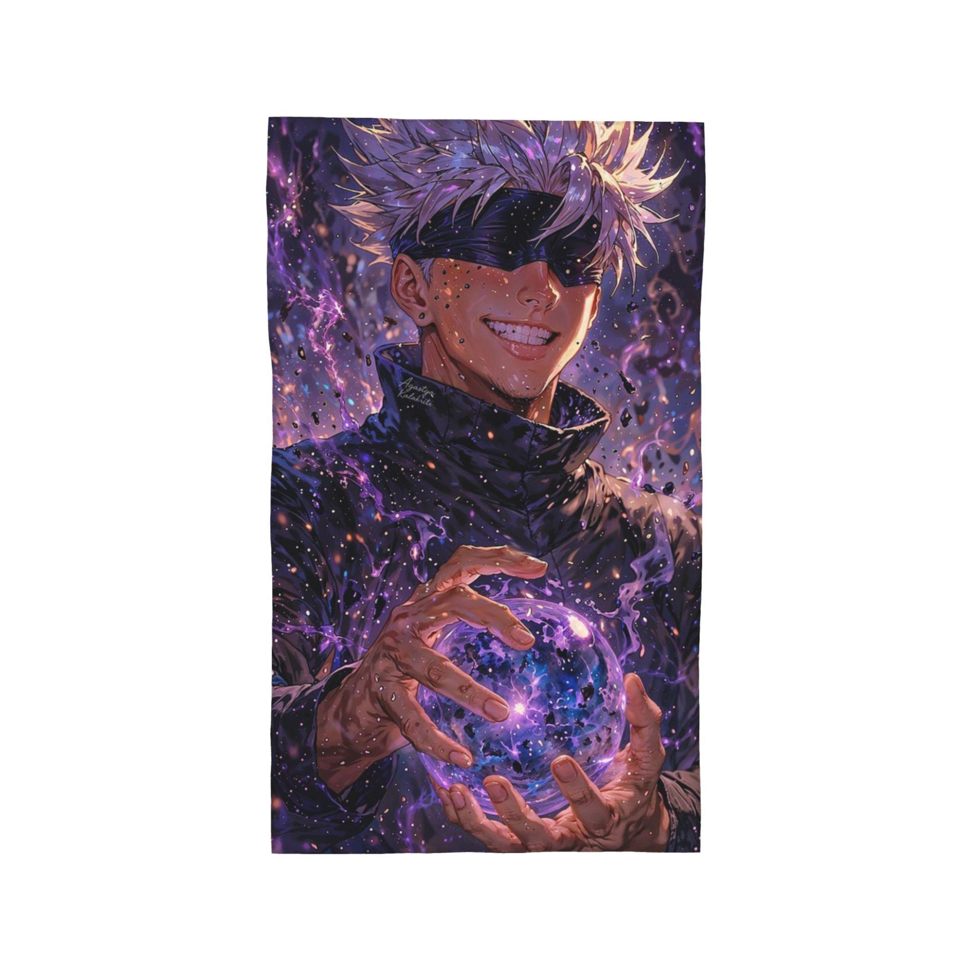 

Jujutsu Kaisen Satoru Gojo Soft Face Towel Quick Dry Pool Bath Cotton Towels Absorbent W40*H60(CM)