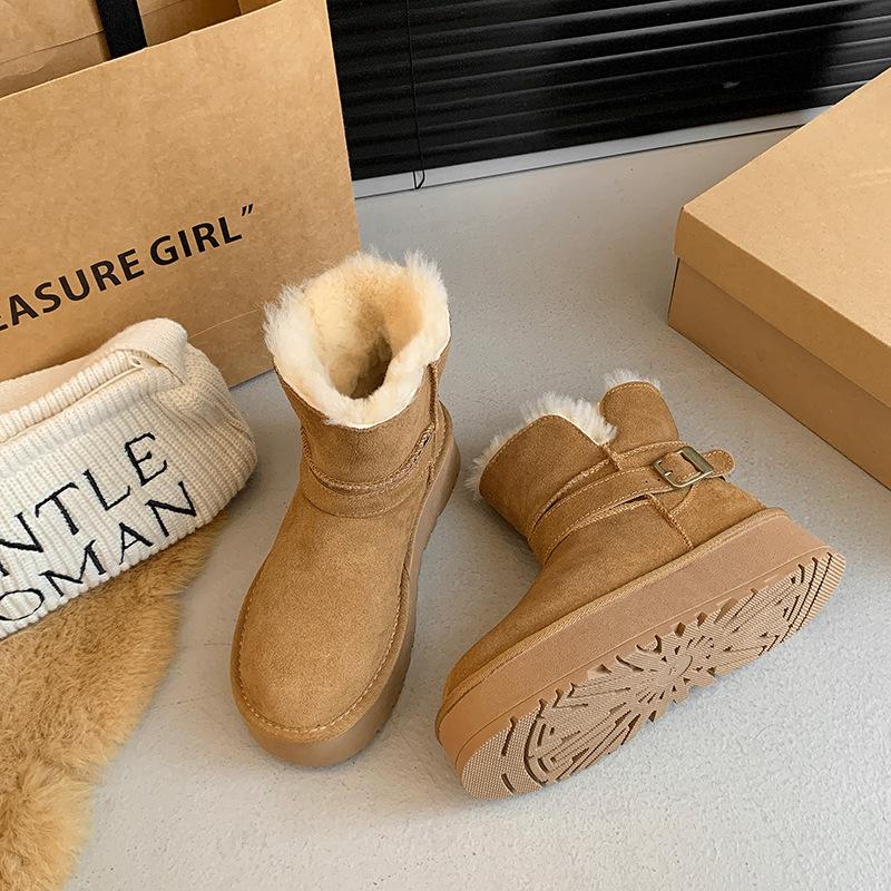 

The thick-soled fur can be worn twice in one piece, and the new winter piled and thickened warm cotton shoes can be worn twice. 35 малиновый