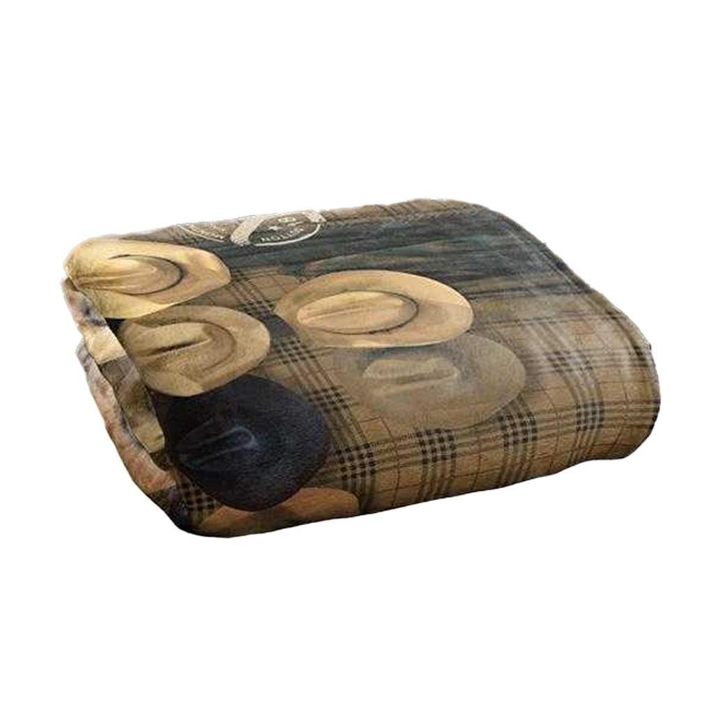 Yellowstone Hats Off Silky Supersoft Blanket