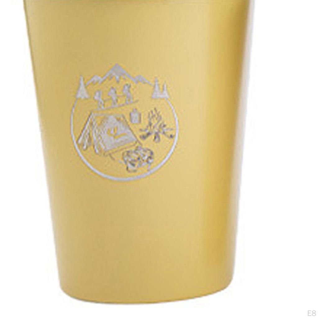 4Pc Stainless Steel Cup Camping Water Tumblers for Picnic Climbing