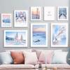 Winter Snow Tree Forest Hill Bridge Butterfly Nordic Posters And Prints Wall Art Canvas Painting Modern Pictures For Living Room