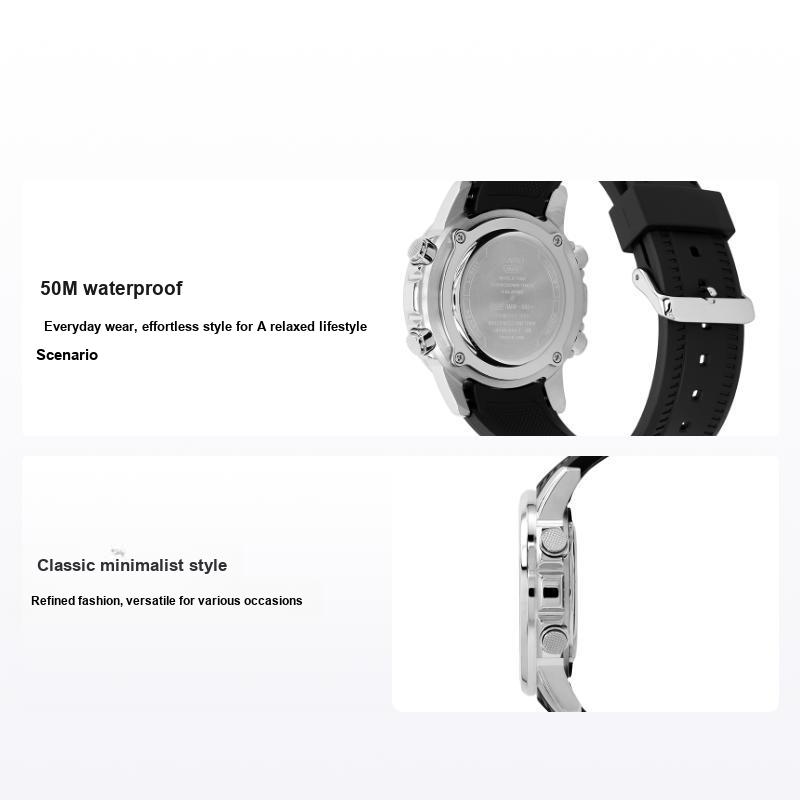 Casio Men's Black Classic Minimalist Elegant Fashion Quartz Watch Resin Strap Watches Amw-880-1Av