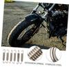 ZUNOXAZ 8pcs Motorcycle Stainless Steel Exhaust Pipe Spring Muffler Replacement
