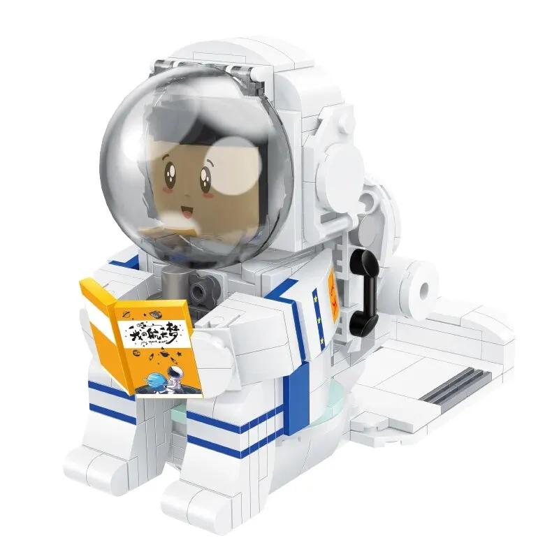 

Non-Toxic Balody Creative Spaceman Building Blocks Astronaut Series Theme Mobile Bracket Po Frame Model Bricks Kids Toys Holiday Gifts