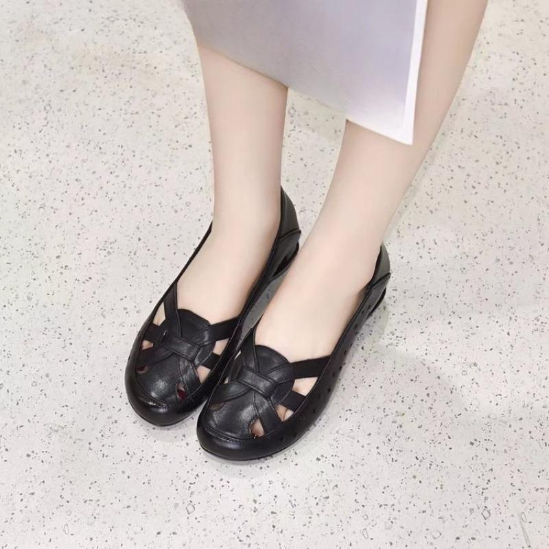 

Новые туфли на плоской подошве для женщин, туфли с перфорацией, кеды на низком каблуке 40 чёрный