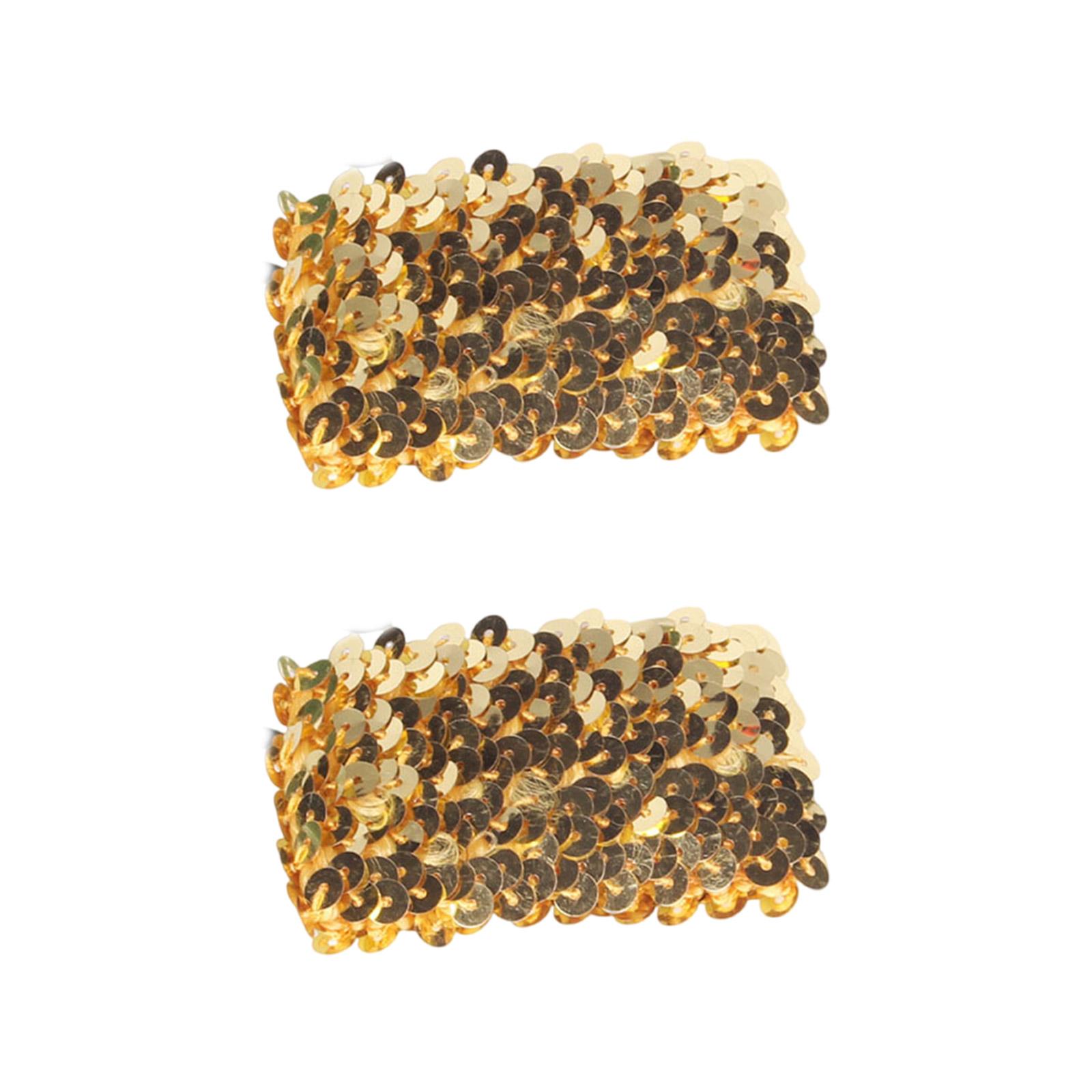 

Стильні рукави без пальців з паєтками, блискучі манжети для дорослих, унісекс, костюм для танцювальної події, наряд, еластичні нарукавники E